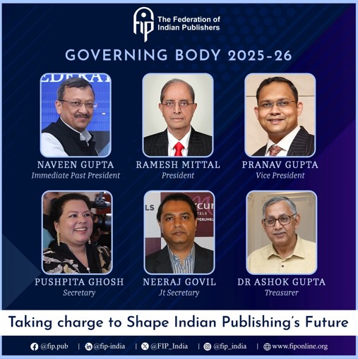 The Federation of Indian Publishers Elects New Governing Body for 2025–2026